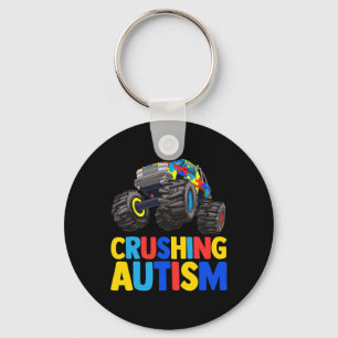 Porte-clés Monster Truck Crushing Austim Sensibilisation sur