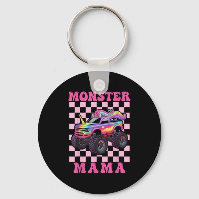 Porte-clés Monster Truck Mama Pink Monster Trucks Lover Mom G (Recto)