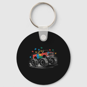 Porte-clés Monster Truck Puzzles Sensibilisation sur l'autism