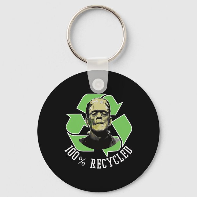 Porte-clés Monstre de Frankenstein - 100% Recyclé S Funny Hal (Recto)