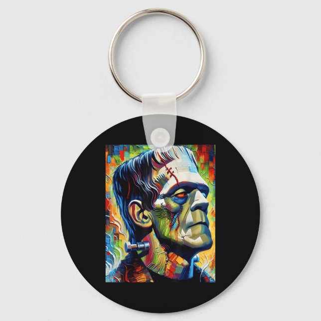 Porte-clés Monstre Frankenstein Et Halloween Mariée Correspon (Recto)