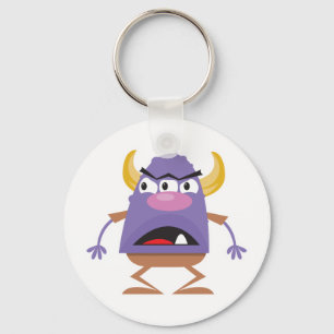 Porte-clés monstre ogre idiot à trois yeux