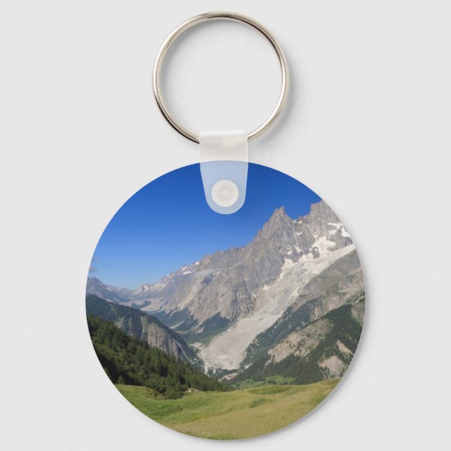 Porte-clés mont Blanc de la vallée du Ferret, Italie (Recto)