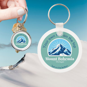 Porte-clés Mont Bohemia Michigan Noël Blue Mountain