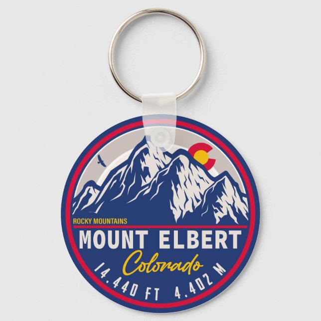 Porte-clés Mont Elbert, Sawatch Range, Colorado. (Recto)