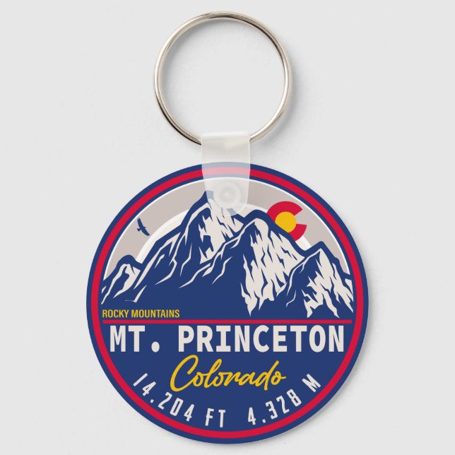 Porte-clés Mont Princeton Colorado - 14ers quatorteener rando (Recto)