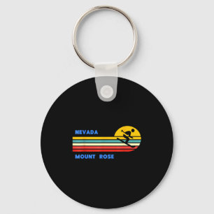 Porte-clés Mont rose tahoe nevada ski skieur ski rétro soleil