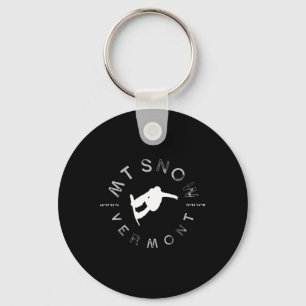 Porte-clés Mont Snow Vermont Graphisme Vintage Snowboard T Sh