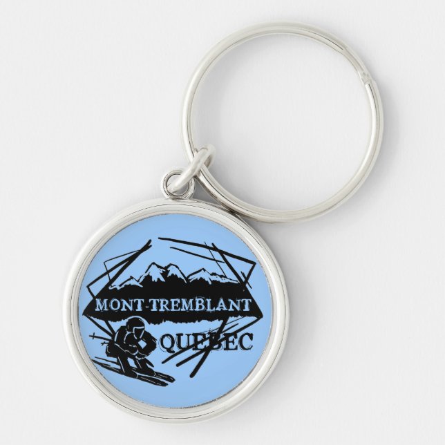 Porte-clés Mont Tremblant Quebec ski logo keychain (Devant)