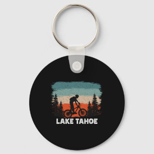 Porte-clés Montage à vélo du lac Tahoe au coucher du soleil R