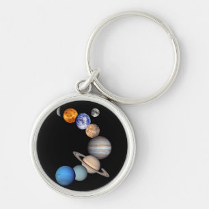 Porte-clés Montage du système solaire Photos de planètes JPL