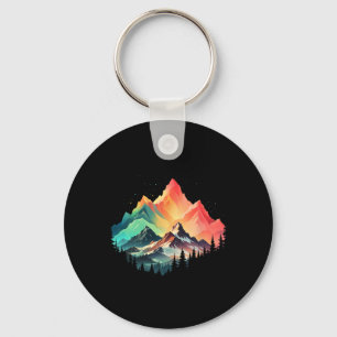 Porte-clés Montagne Colorée Escalade Extérieure Nature Forêt