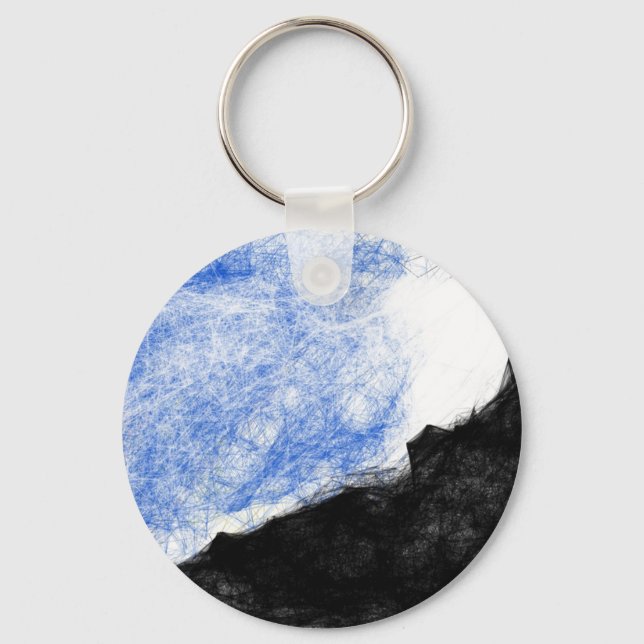 Porte-clés Montagne rocheuse et rêve (Recto)