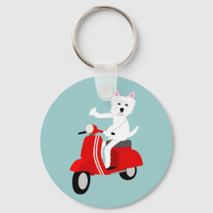 Porte-clés Montagne Terrier blanc occidentale