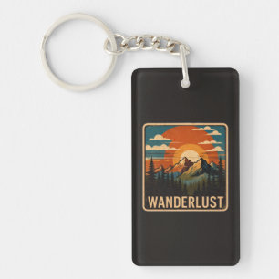 Porte-clés Montagne Vintage Wanderlust