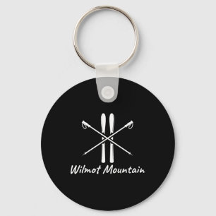 Porte-clés Montagne Wilmot Illinois Ski Pôles de ski Hiver V