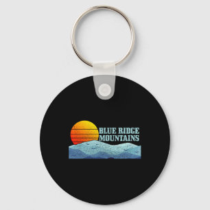 Porte-clés Montagnes Blue Ridge Vintage Randonnée Camping Cad