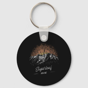 Porte-clés Montagnes Sugarloaf Maine Randonnée Extérieur Vint