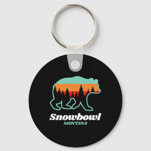 Porte-clés Montana Snowbowl Ski Snowboard Ours