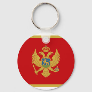 Porte-clés Montenegro National World Flag