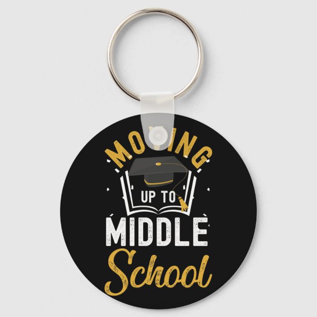 Porte-clés Monter À L'École Primaire Secondaire (Recto)