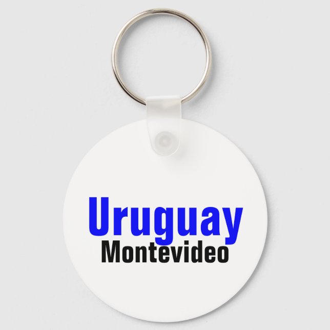 Porte-clés Montevideo, Uruguay Collection personnalisée (Recto)