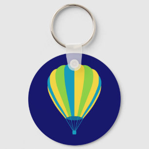Porte-clés montgolfière de fond de soleil