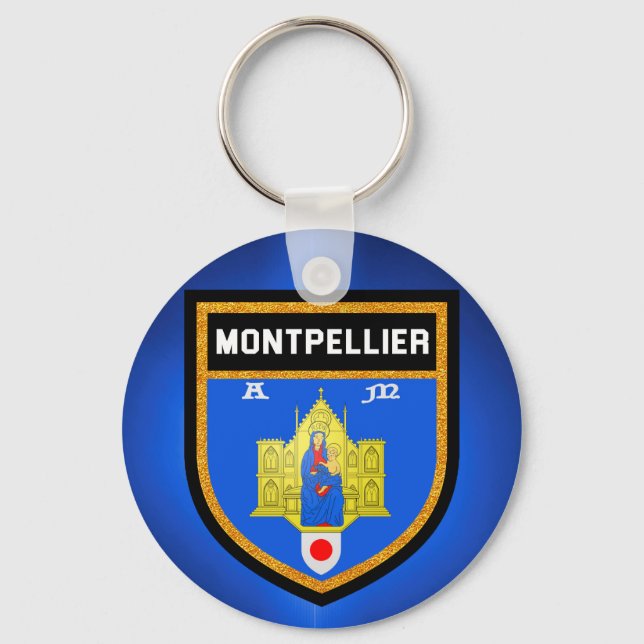 Porte-clés Montpellier Flag (Recto)