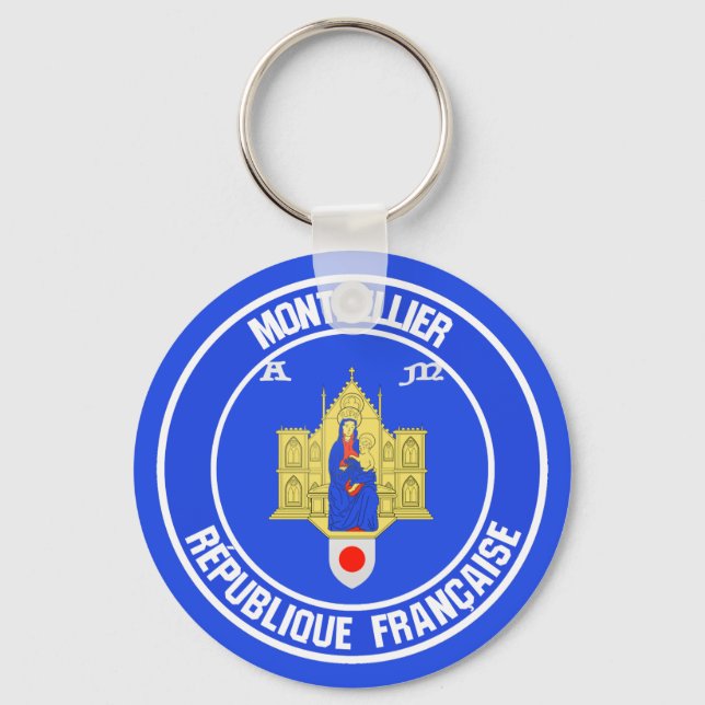 Porte-clés Montpellier Round Emblem (Recto)