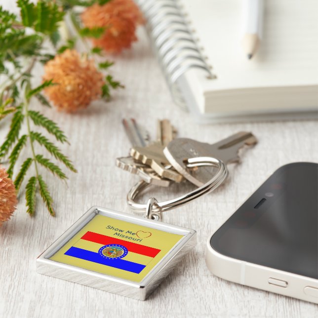 Porte-clés "Montre-moi" Amour Missouri Porte - clé patriotiqu (Côté)