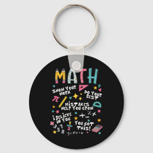 Porte-clés Montrez Votre Travail Drôle Prof De Maths Premier 