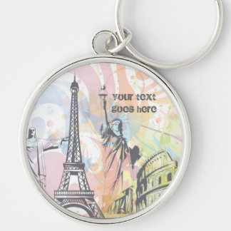 Porte-clés Monuments du monde porte - clé personnalisé