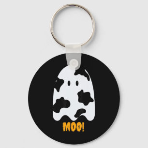 Porte-clés Moo ! Jolie vache amusante Imprimer Fantôme Hallow