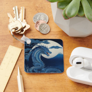 Porte-clés Moonlit Dragon of Fuji Keychain