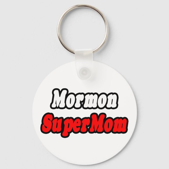Porte-clés Mormon SuperMom (Recto)