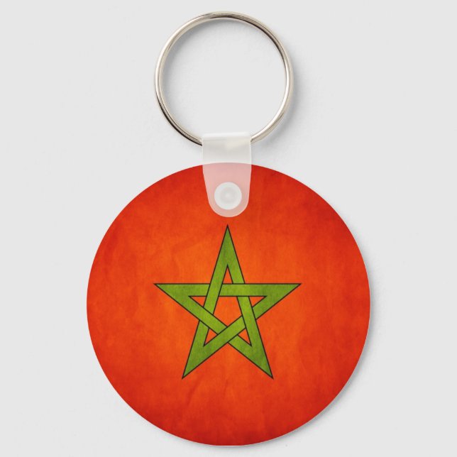 Porte-clés Moroccan Flag Keychain (Recto)