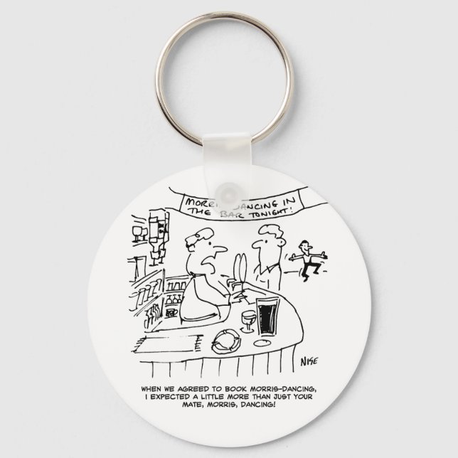 Porte-clés Morris Dancing in Pub. Danse Morris traditionnelle (Recto)