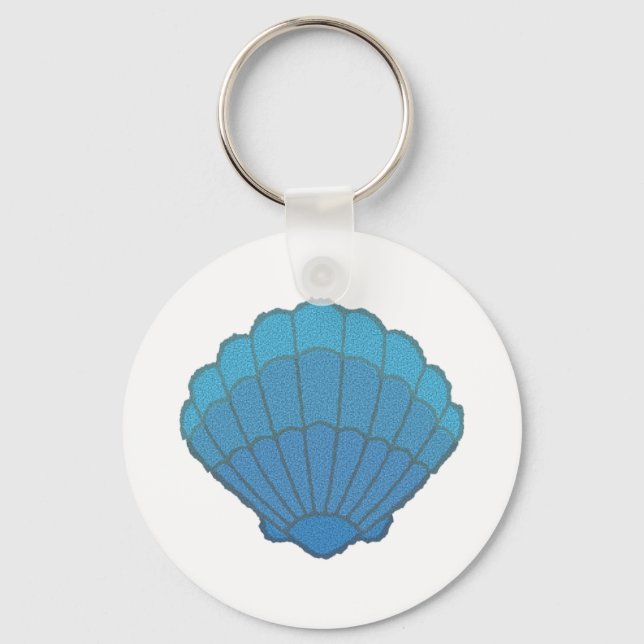 Porte-clés Mosaïque Blue Seashell (Recto)