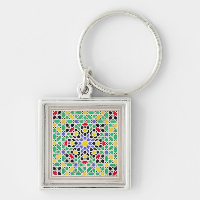 Porte-clés Mosaïque dans le lambris d'appui du côté est de la (Devant)
