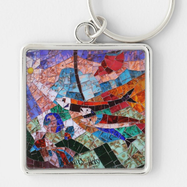 Porte-clés Mosaïque de Murano (Devant)