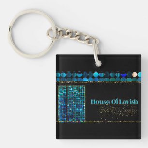 Porte-clés Mosaïque Luxe Sarcelle de la Maison de