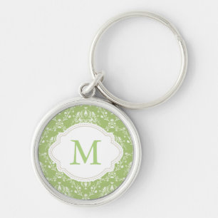 Porte-clés Moss Green Damask