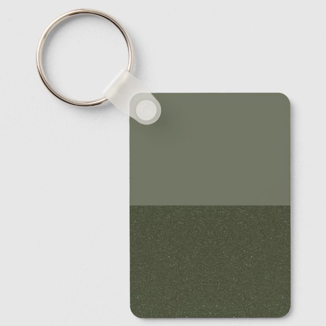 Porte-clés Moss Green Split Texture Porte - clé - Personnalis (Recto)