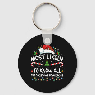 Porte-clés Most Likely To Christmas