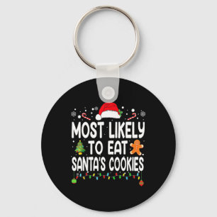 Porte-clés Most Likely To Eat Santas