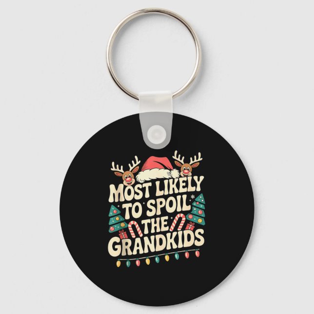 Porte-clés Most Likely To Sil The Grandkids Christmas Days Fu (Recto)