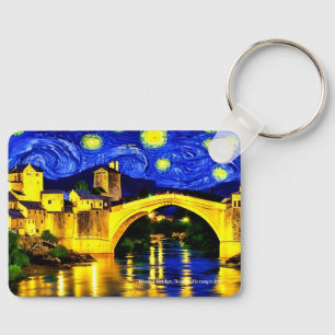 Porte-clés Mostar Bridge, Bosnia-Herzegovina on a key ring