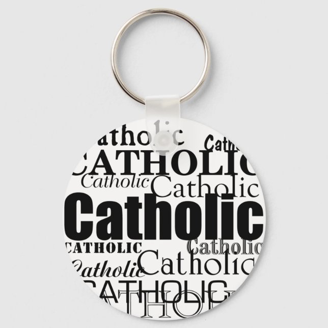 Porte-clés Mot catholique (Recto)
