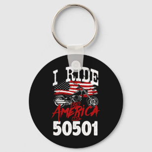 Porte-clés Motard anti Trump 50501 Pro-démocratie Re