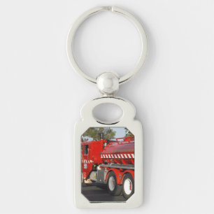 Porte-clés Moteur feu rouge, Clavier métallique rectangle